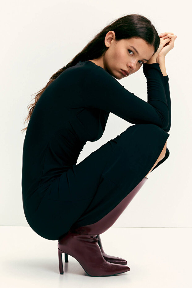 Topuklu uzun çizmeler - 1