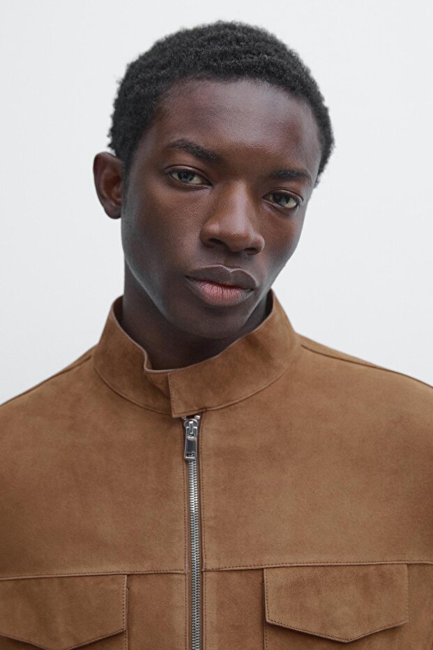 Süet deri ceket - 4