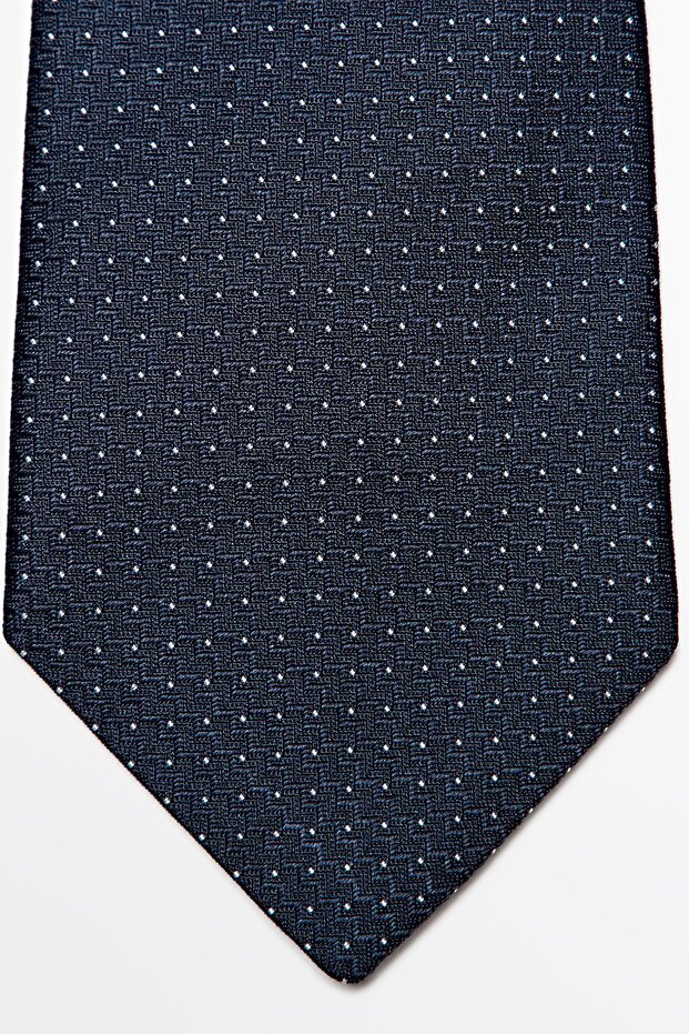 100% silk dotted tie - 4