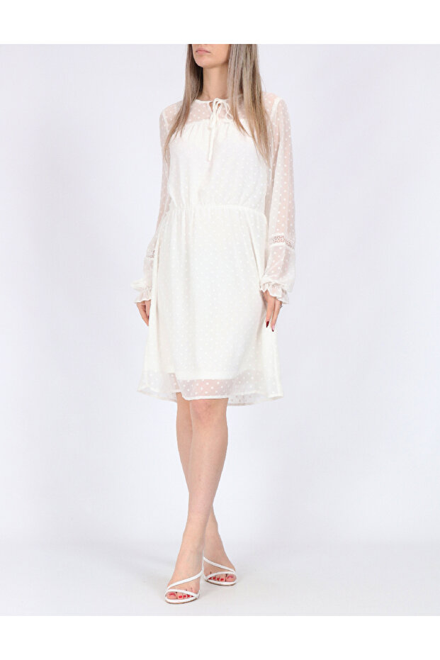 Rochie scurta, Alb - 1