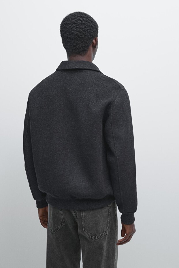 Cepli yünlü ceket - 3