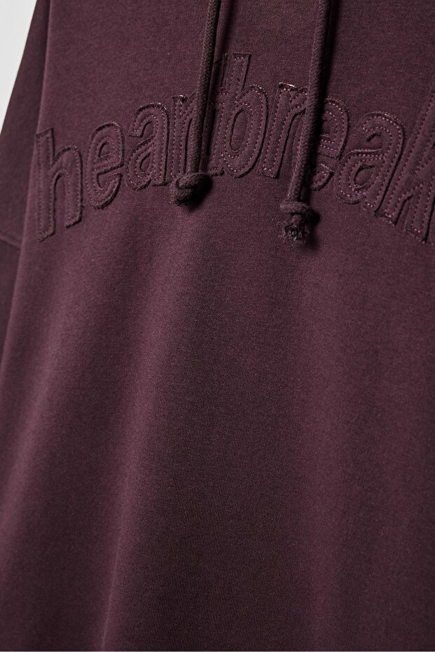 İşlemeli kapüşonlu sweatshirt - 7