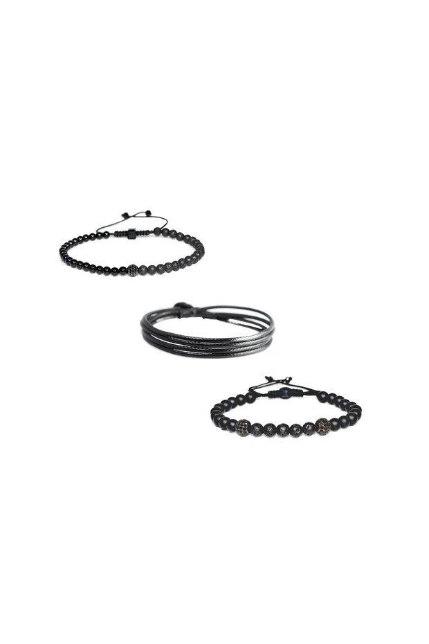 Set bratari barbati Lava Trio CZ Stack - 3