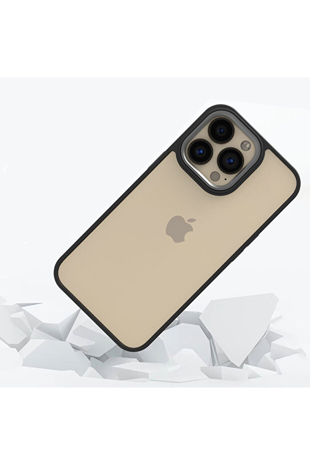 حافظة جوي كريتيف فلورا متوافقة مع هاتف آيفون 13 برو - أسود - 2