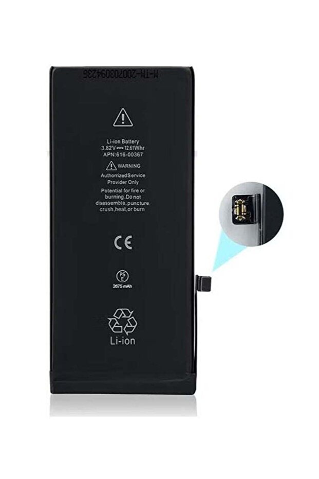 2675.0 mAh Replacement Battery For Apple iPhone 8 Plus Black