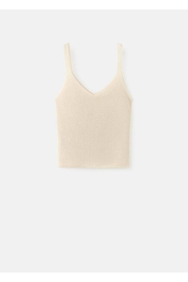 Lureks V yaka triko bluz - 3