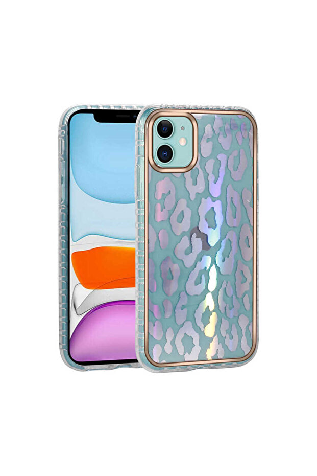 حافظة شفافة لامعة منقوشة متوافقة مع iPhone 11-NO11 - 1