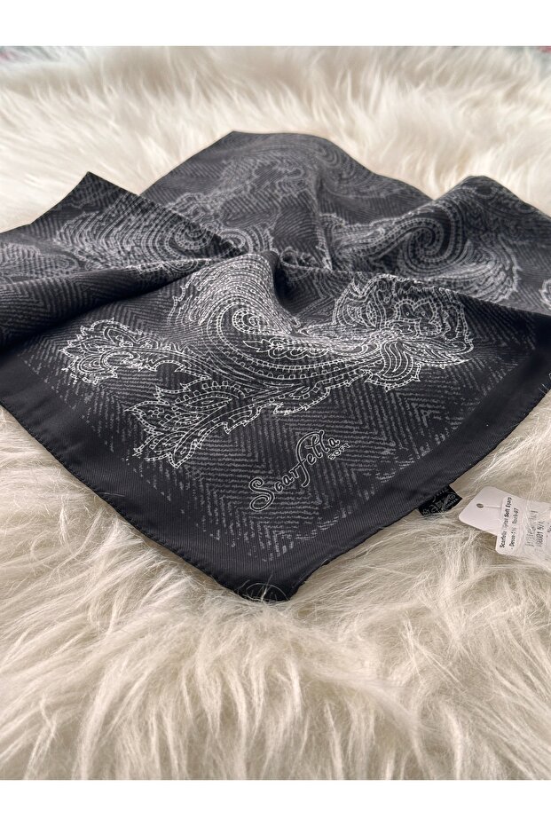 desenli soft eşarp - 3