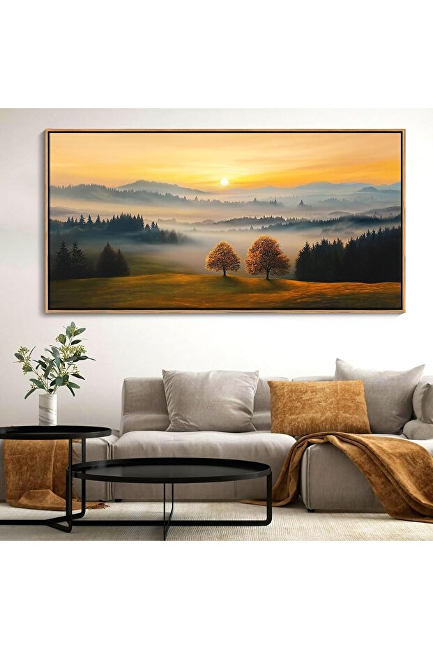 Beautiful Large Framed Canvas Wall Art50x100 cm – Wall Art Landscape Decor