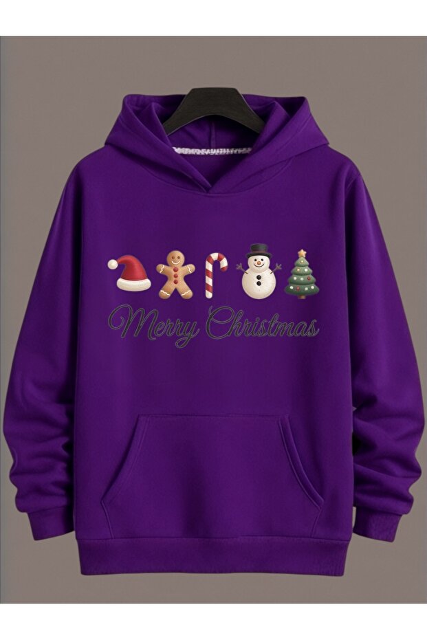 Unisex Long Sleeve Transfer Merry Christmas Christmas Printed Plus Size Crew Neck Sweatshirt