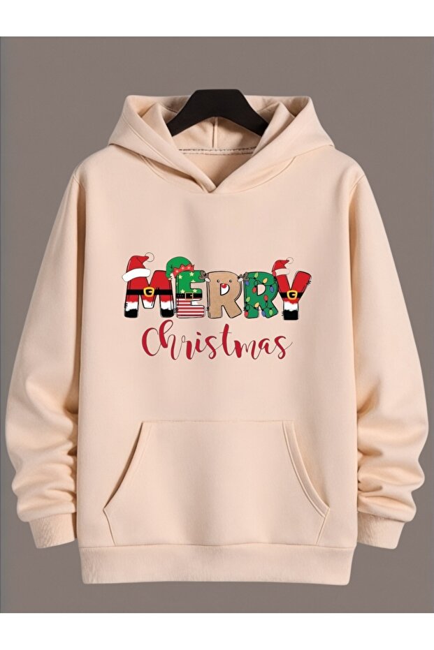 Unisex Long Sleeve Transfer Merry Christmas Christmas Printed Crew Neck Sweatshirt