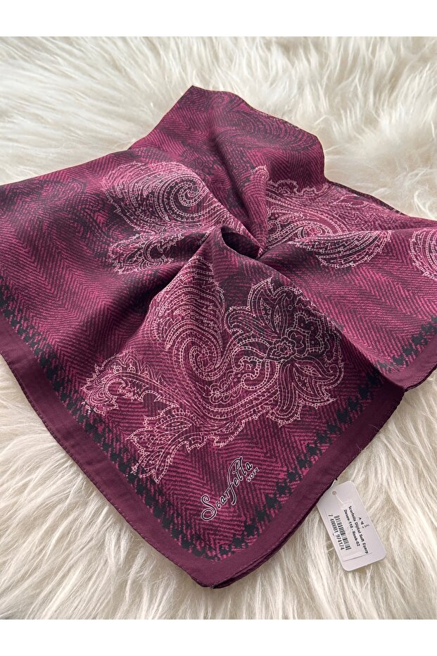 desenli soft eşarp - 1