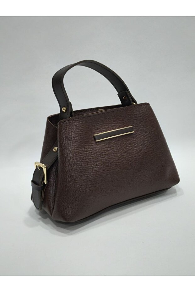 Trapez Box - Double Color Detailed Tok Duruşlu Handbag | Mini Plate with Accessories