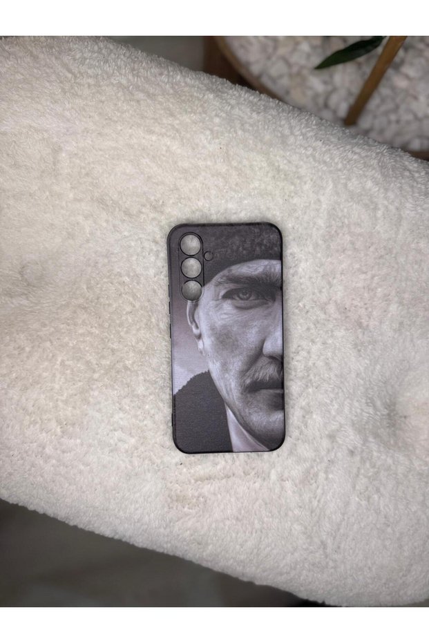 Samsung Galaxy S24 Plus Design Case, Leopard Case, Ataturk Case, Velvet Inside Case