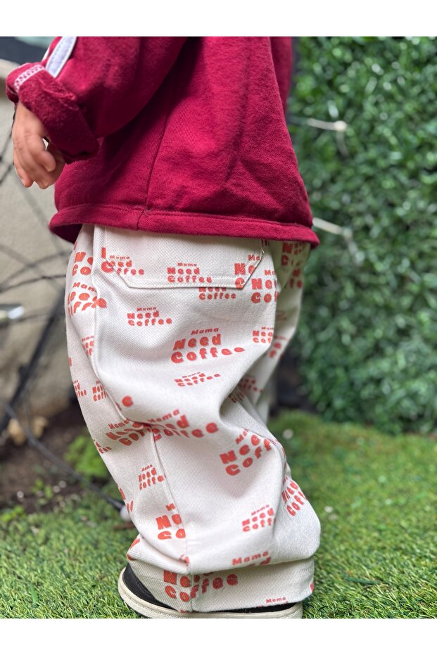 Mama Needs Coffee Flow Pantolon - 4