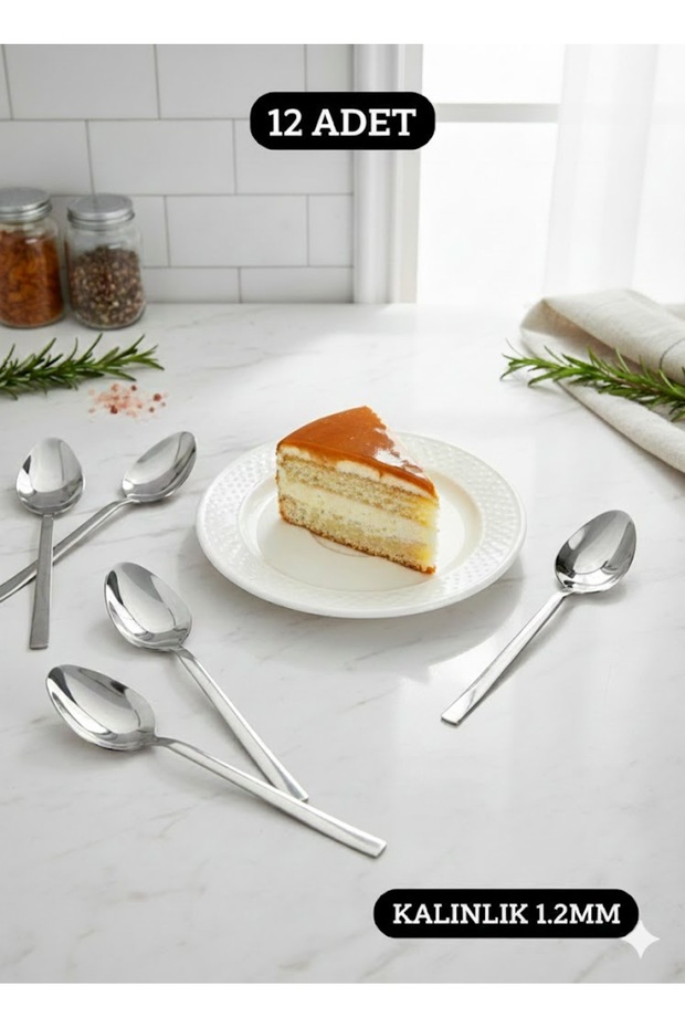 SADE TATLI KAŞIĞI 12 ADET - 2