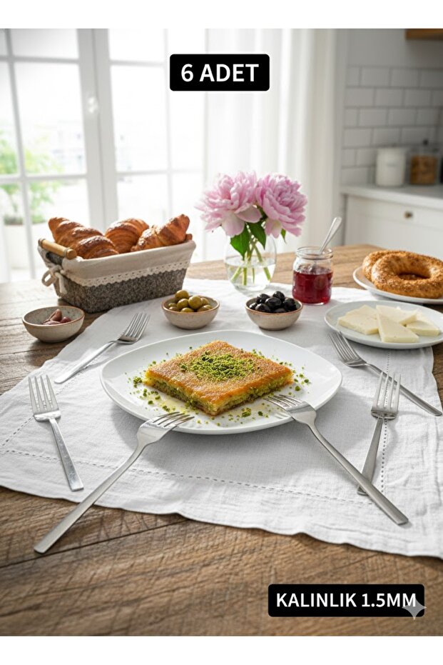 SADE TATLI ÇATALI 6 ADET - 4