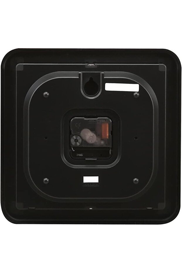 ساعة حائط IQ-06-1DF - مينا مربعة تناظرية سوداء - 5