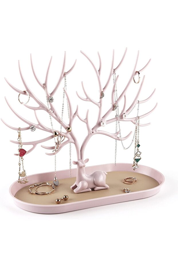 Antlers Jewelry Display Stand, Tree Tower Rack Hanging Organizer for Ring Earrings Necklace Bracelet