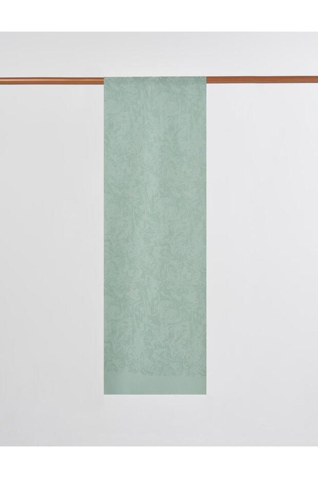 Fırça Desen Floş Şal Mint - 1