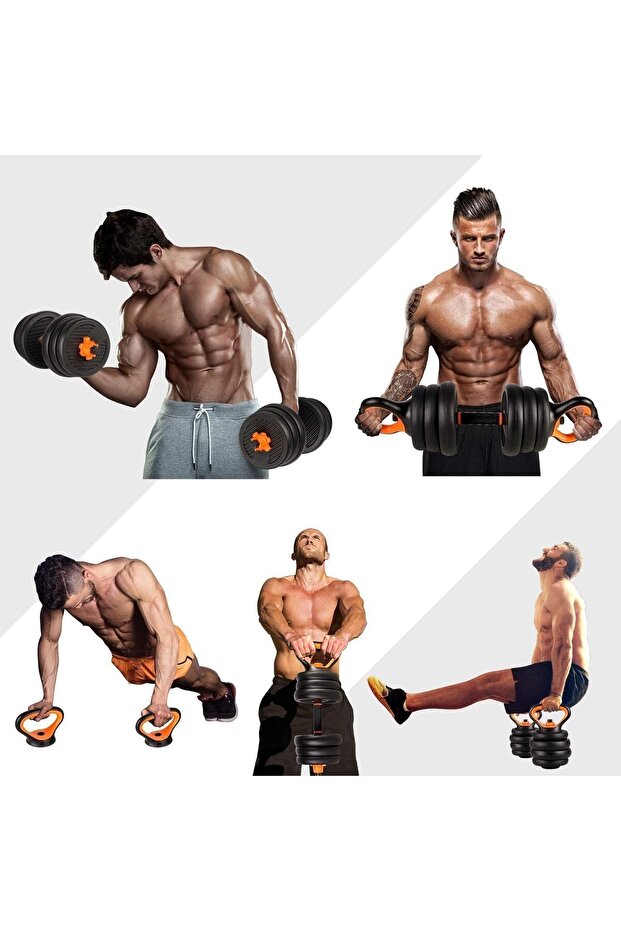 Adjustable Dumbbells Set 6-in-1 Multifunctional (30 kg)