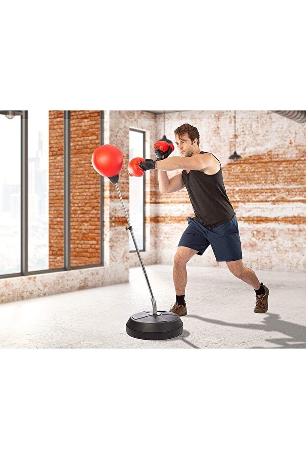 Punching Bag with Stand, Height Adjustable, Boxing Speed Ball Stand for Adult & Kid