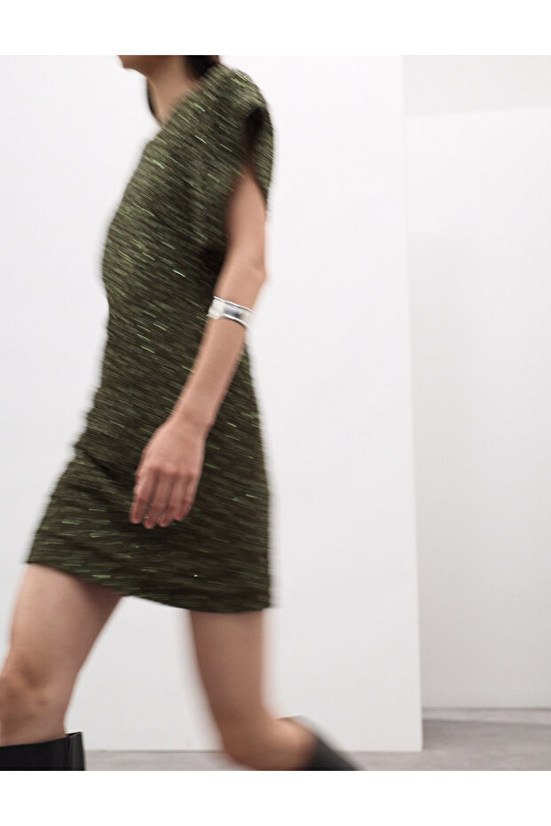 Işıltılı Mini Elbise - 2