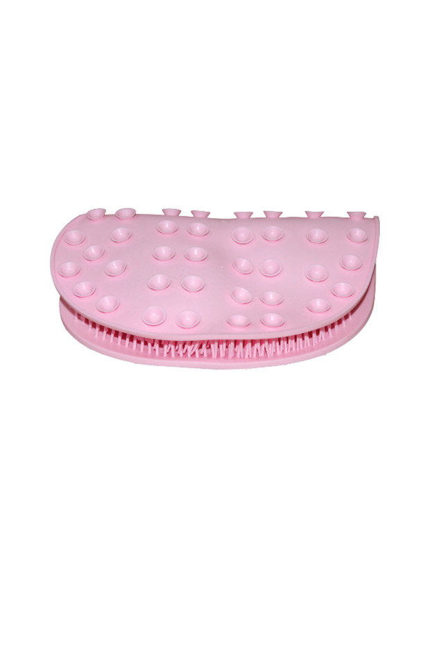 فرشاة استحمام كبيرة الحجم من السيليكون بعلبة دائرية - 2