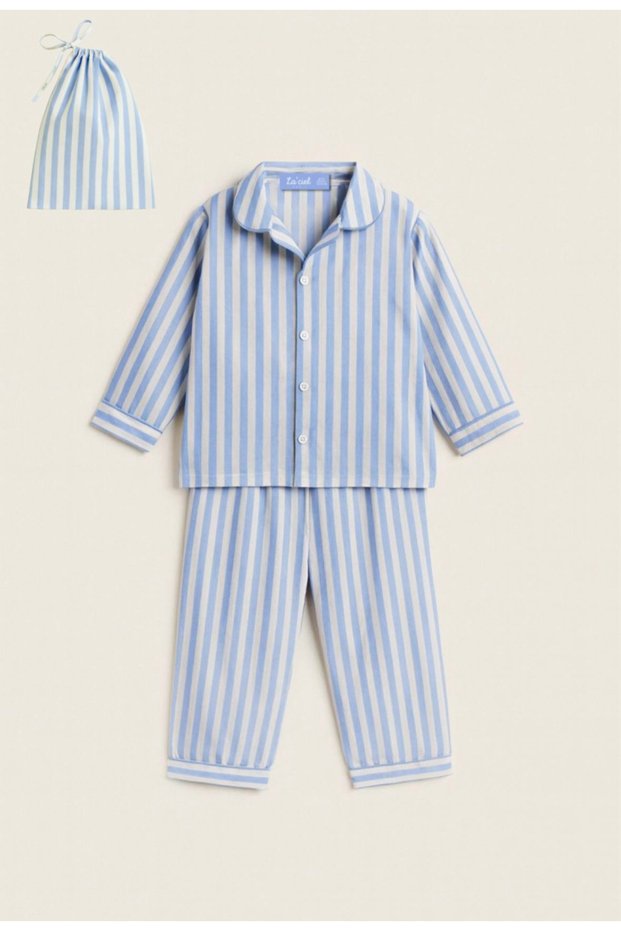 Striped children's pajamas