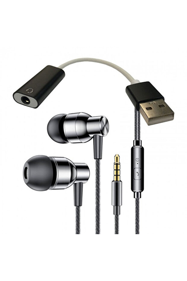 USB External Sound Card 7.1Ch 3.5mm Headphone with Microphone Single Port Input - 3