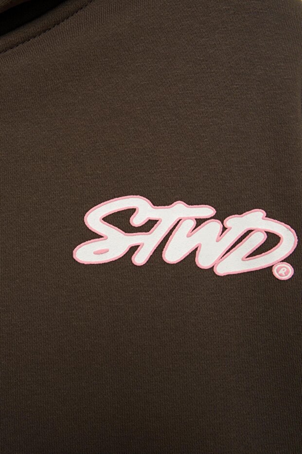 STWD Madrid fermuarlı kapüşonlu sweatshirt - 8