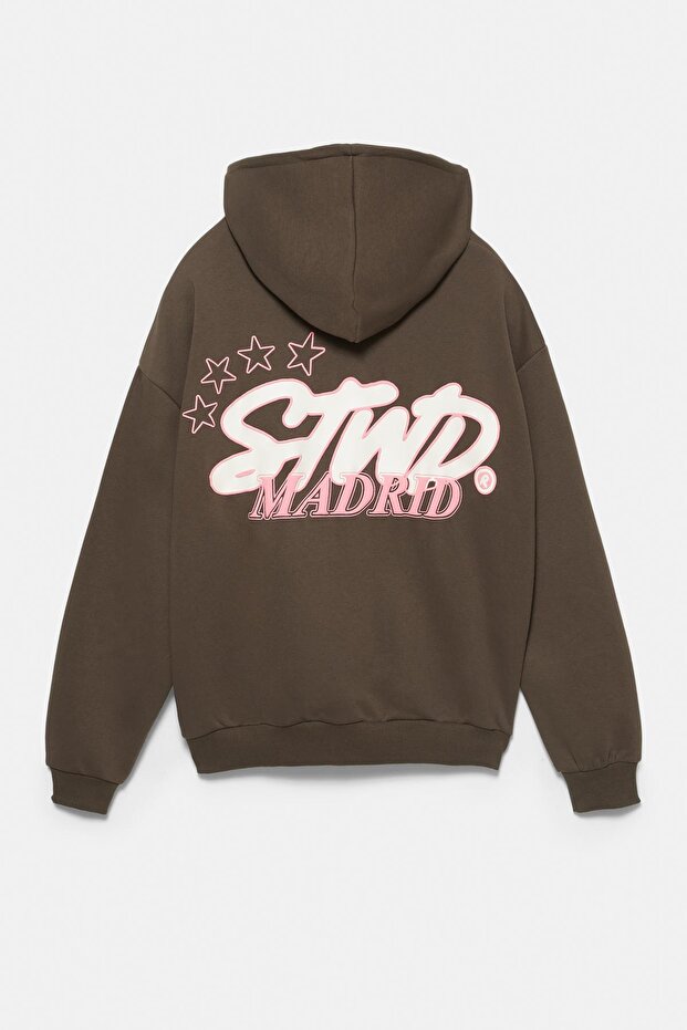 STWD Madrid fermuarlı kapüşonlu sweatshirt - 7