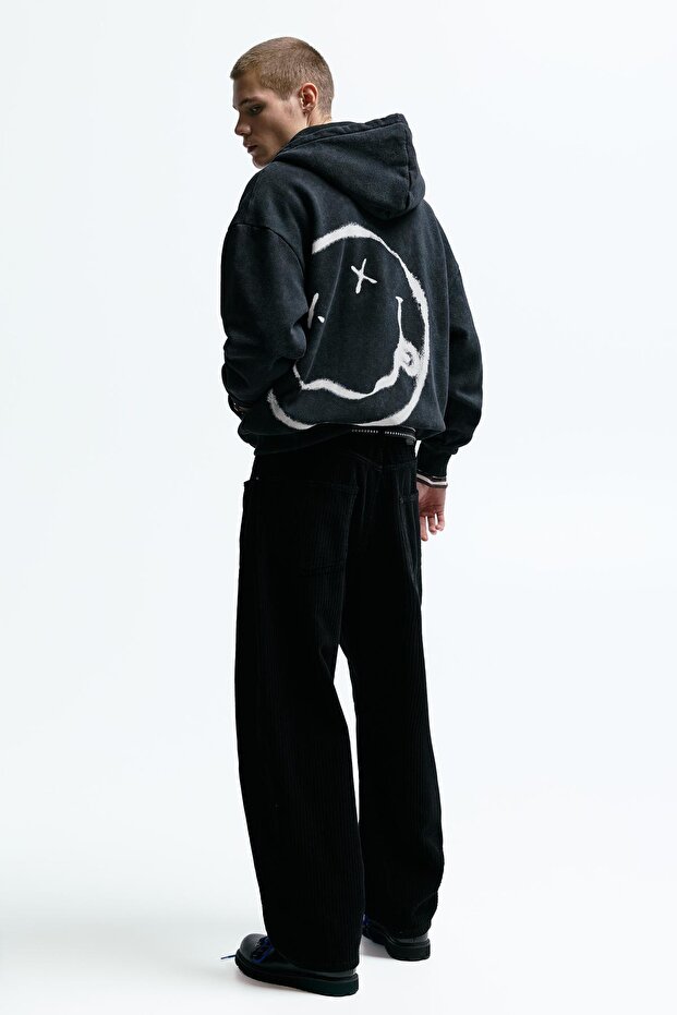 Nirvana fermuarlı kapüşonlu sweatshirt - 3