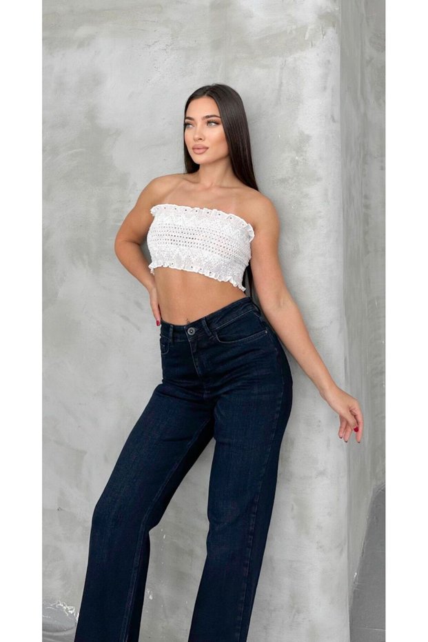 New Product//Flexible//High Waist//Slop//Women's Palazzo Jeans