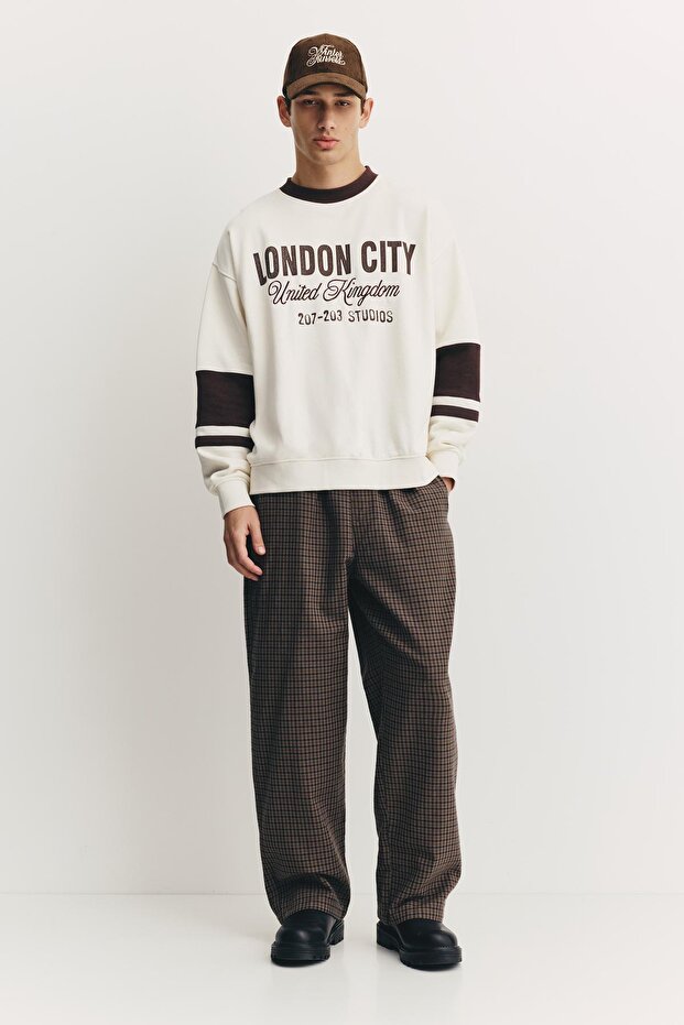 London City grafik sweatshirt - 3