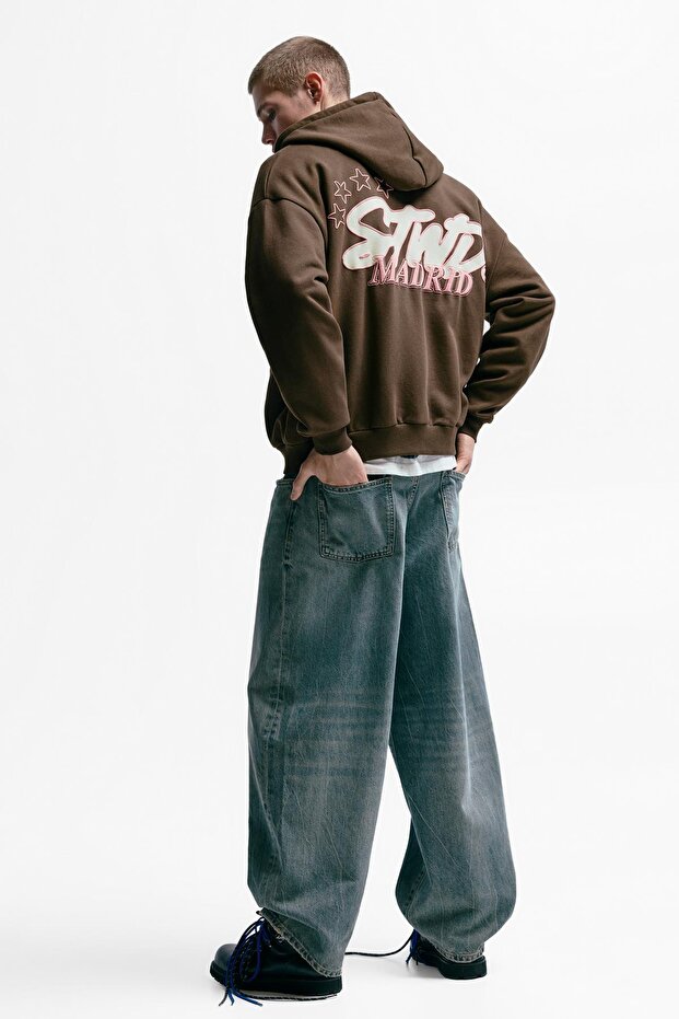 STWD Madrid fermuarlı kapüşonlu sweatshirt - 3