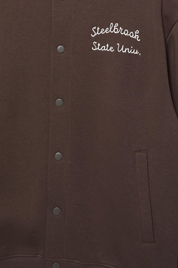 Nakışlı kolej ceketi - 8