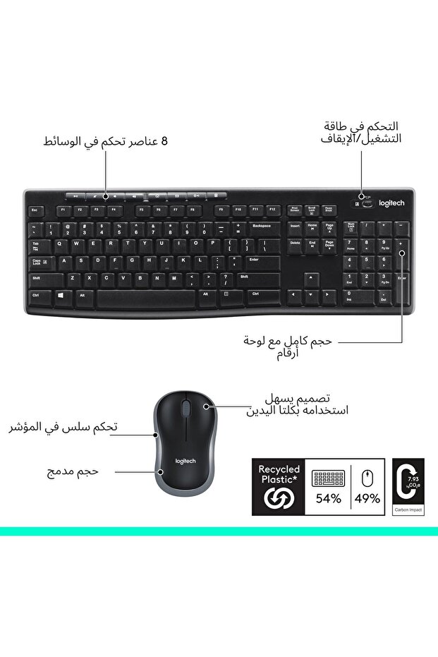 MK270 Wireless Keyboard & Mouse Combo - 4