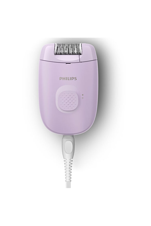 Epilator Series 2000 BRE237/00, 1 speed setting, washable epilation head, 2 accessories, Lilac - 2