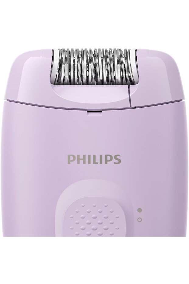 Epilator Series 2000 BRE237/00, 1 speed setting, washable epilation head, 2 accessories, Lilac - 3