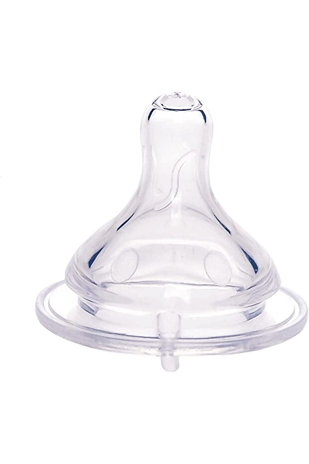 Anti Colic 100% Soft Silicone Nipple, Small 0-2 Months, Pack of 2