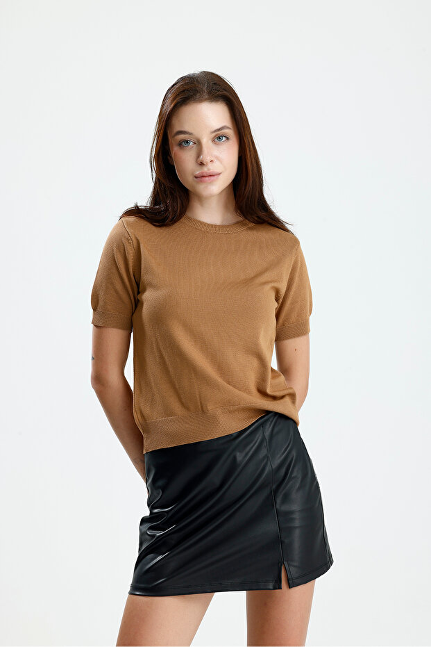 Kısa Kol Kadın Triko - 8