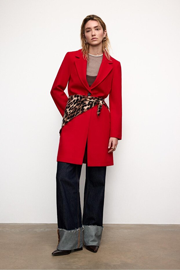 Midi düğmeli kaban - 2