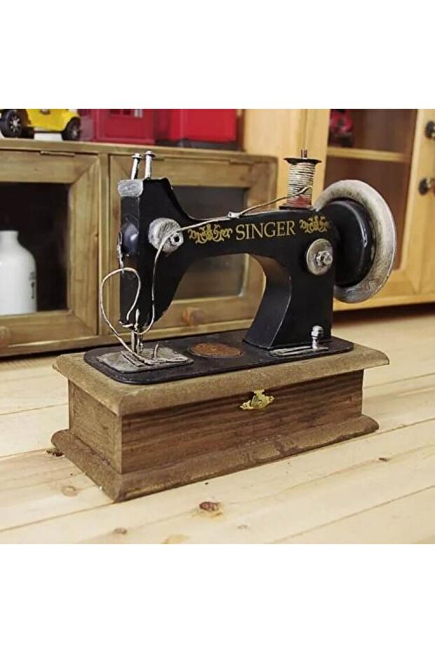 ديكور ماكينة خياطة حديد انتك Antique Iron Sewing Machine Decor - 1