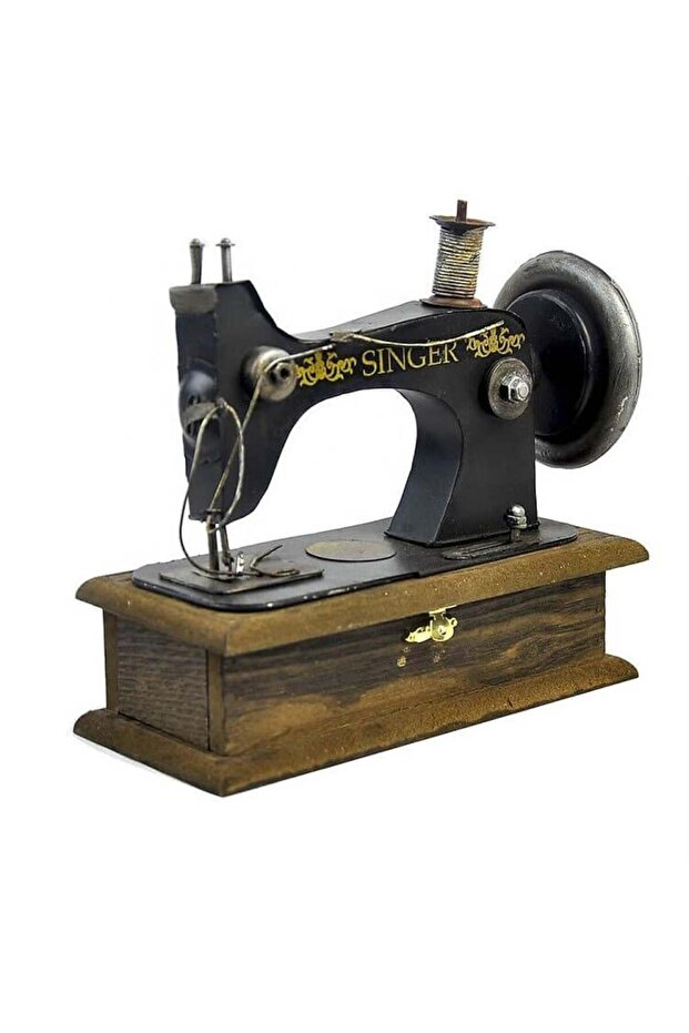 ديكور ماكينة خياطة حديد انتك Antique Iron Sewing Machine Decor - 2