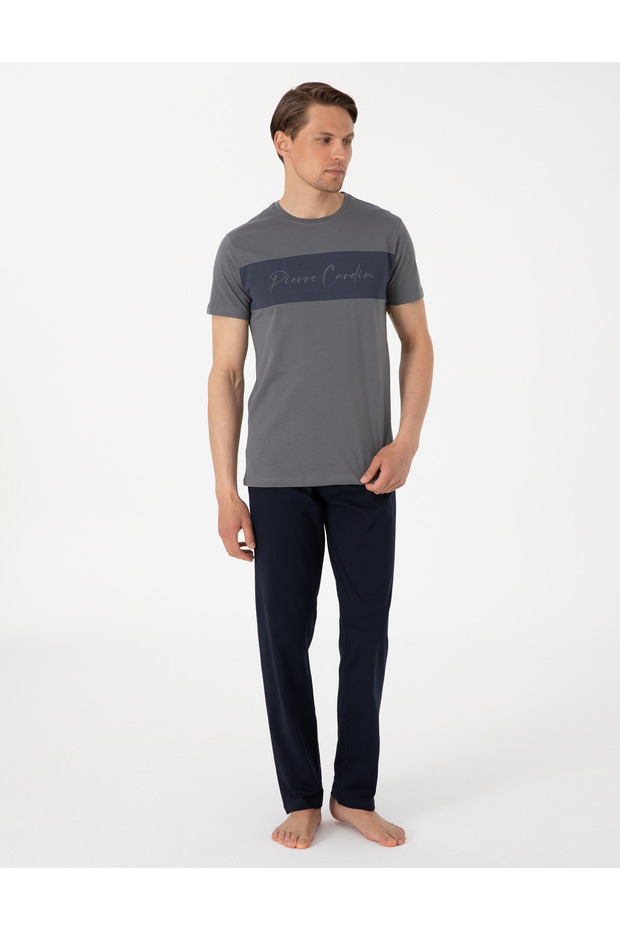 P.Cardin 6080 Short-Sleeved Combed Cotton Pajama Set
