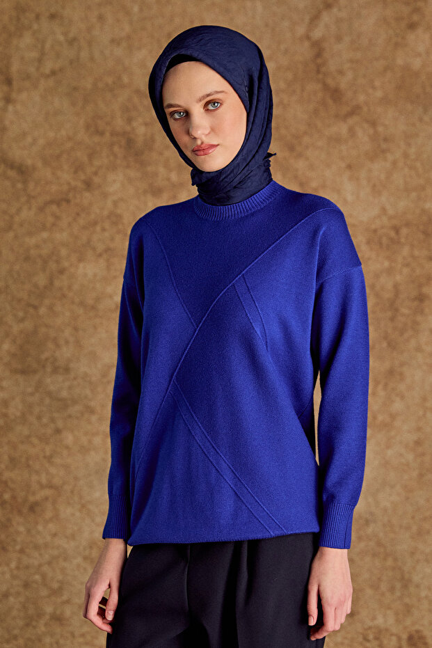 Parçalı Triko Tunik - 3