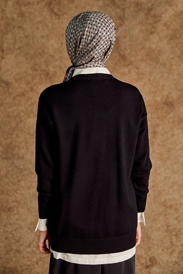 Parçalı Triko Tunik - 6