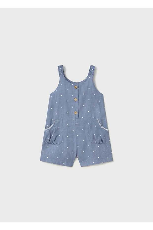 Baby Girl Short Jumpsuit Blue 1836