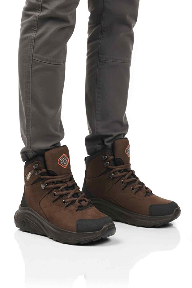 Brown Nubuck Waterproof Unisex Outdoor Boots G2041 g